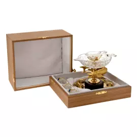 Икорница со стопками "Дары Нептуна" Златоуст