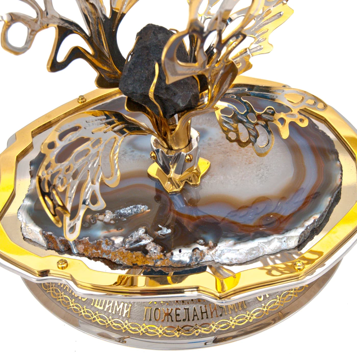 Souvenir "Greetings from space" with the Chelyabinsk meteorite, Zlatoust
