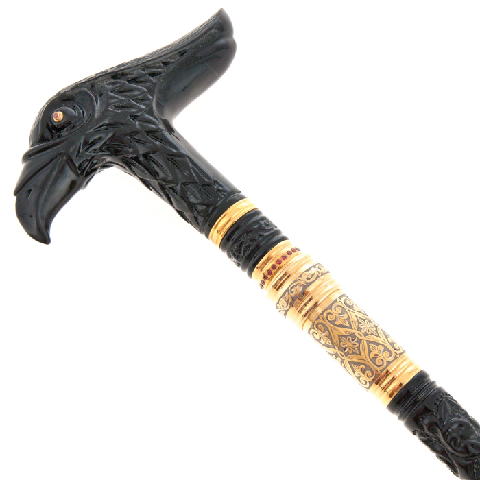 Walking stick with stiletto "Eagle eye" Zlatoust