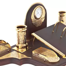 Настольный набор руководителя из красного дерева "Элегант" Златоуст