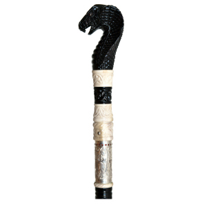 Walking stick with removable stiletto "Cobra" Zlatoust