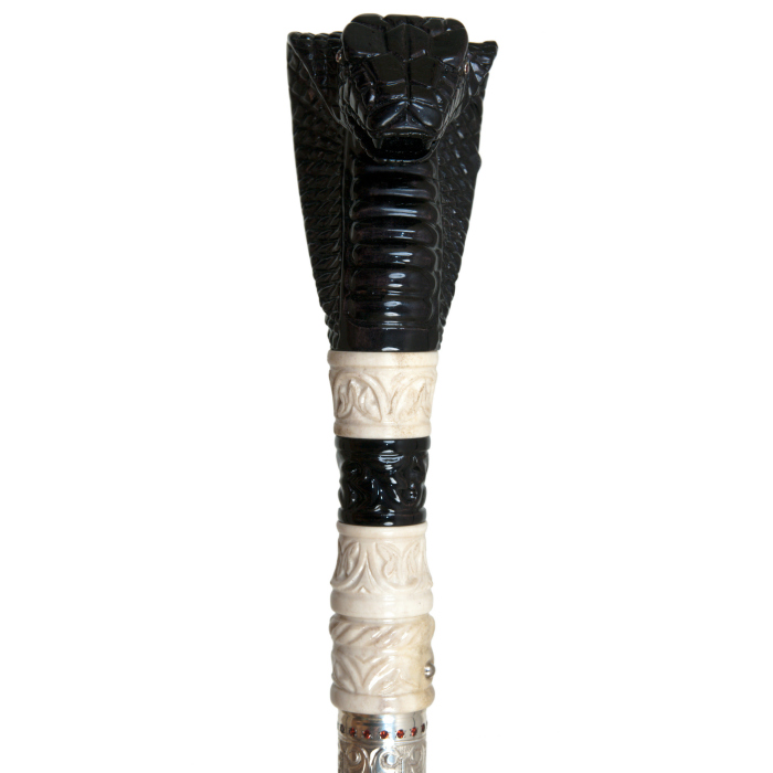 Walking stick with removable stiletto "Cobra" Zlatoust