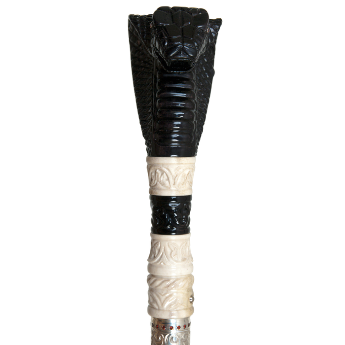 Walking stick with removable stiletto "Cobra" Zlatoust