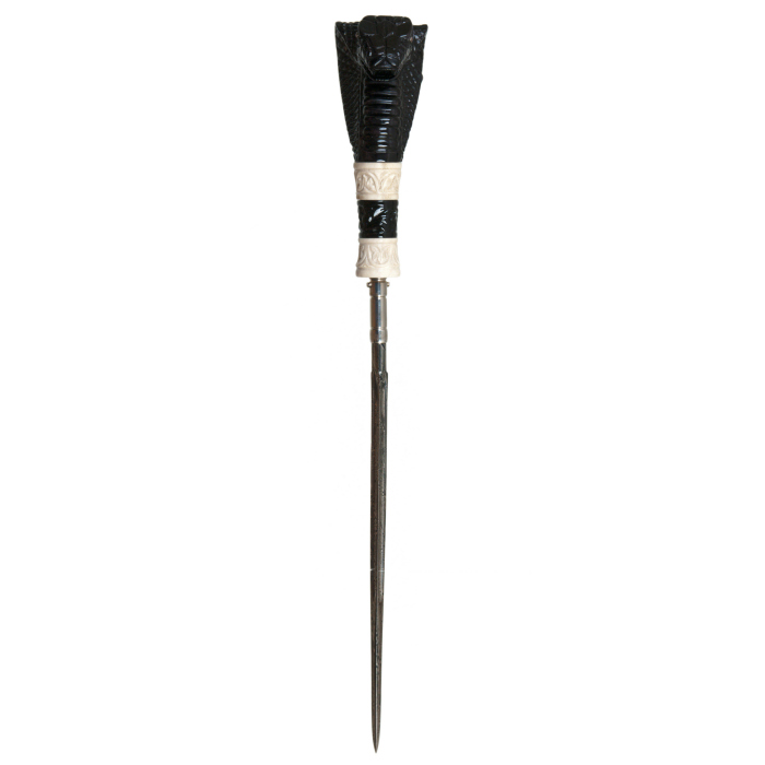 Walking stick with removable stiletto "Cobra" Zlatoust