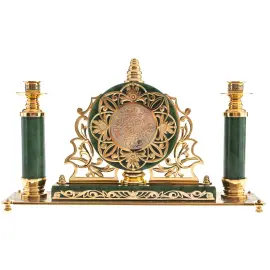 Часы "Царские" с подсвечниками, Златоуст Часы "Царские" с подсвечниками, Златоуст