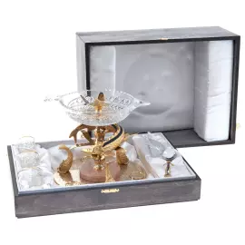 Икорница со стопками "Изобилие" Златоуст