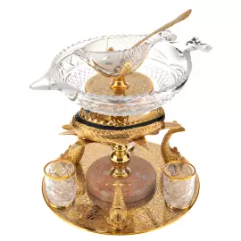 Икорница со стопками "Изобилие" Златоуст