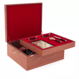 Письменный набор из малахита "Орел"