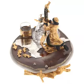 Caviar bowl with stacks of "Emelya and Pike" Zlatoust