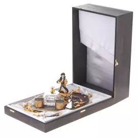 Caviar bowl with stacks of "Emelya and Pike" Zlatoust