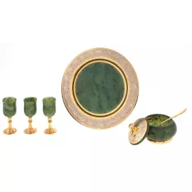 Набор икорный "Симфония нефрита" Златоуст на 3 персоны