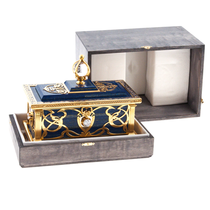 Lapis lazuli casket "Decorated" by Chrysostom