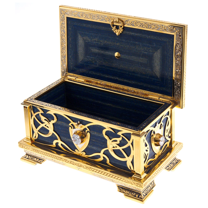Lapis lazuli casket "Decorated" by Chrysostom