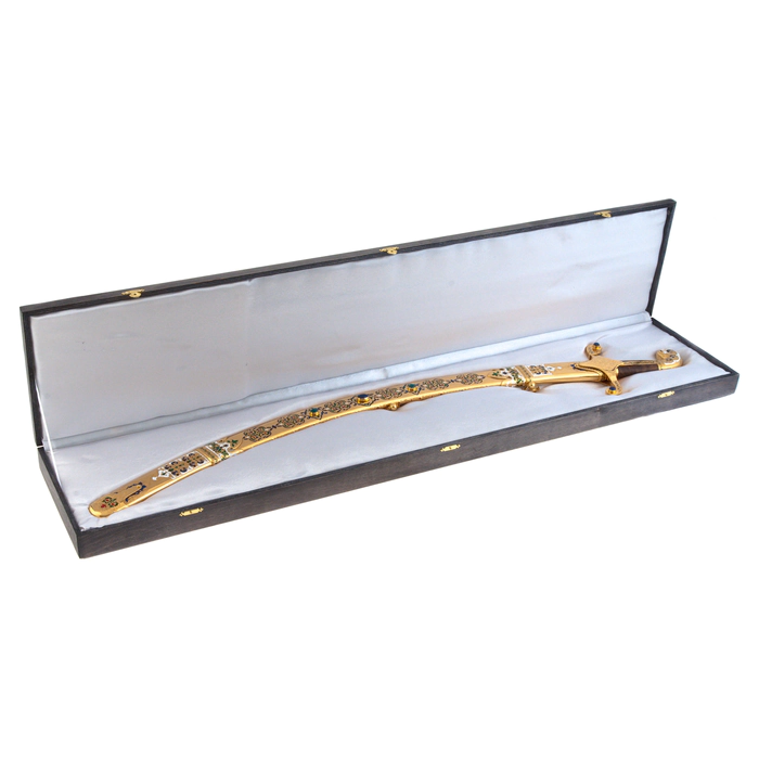 Oriental saber with enamels, Zlatoust