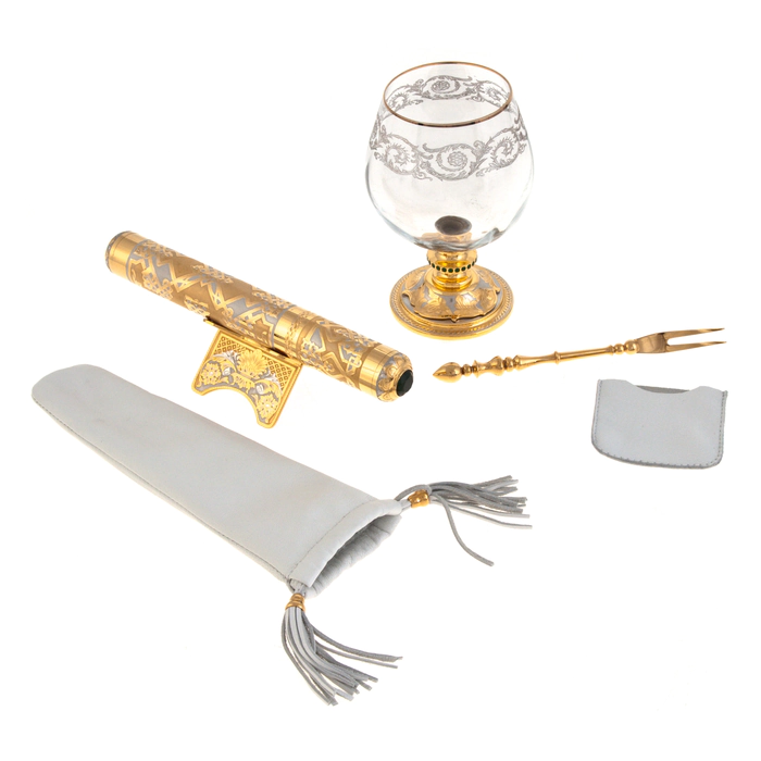 Smoking set "Lord" with a fork