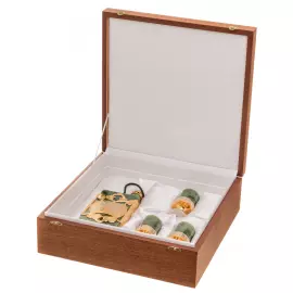 Набор для водки из нефрита с фляжкой "Царский" на 3 персоны, Златоуст