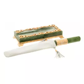 Smoking set made of jade