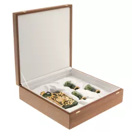 Набор рюмок на 3 персоны с фляжкой, Златоуст