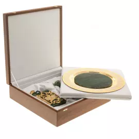 Набор рюмок на 3 персоны с фляжкой, Златоуст