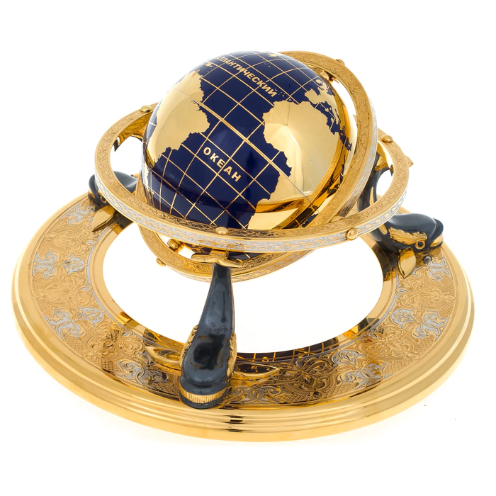 Globe on three whales (small)