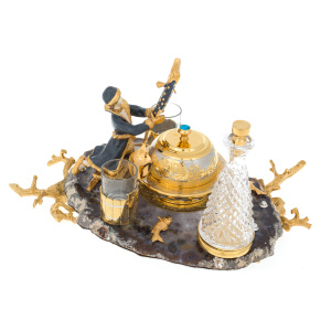 Caviar bowl "Visiting a fairy tale" with a damask