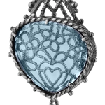 Gingerbread earrings made of silver with citall, blue