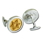 Cufflinks "12 tribes of Israel" made of silver