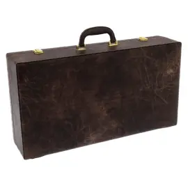 Набор бокалов для коньяка "Нефтяник" на 4 персоны, в кожаном футляре