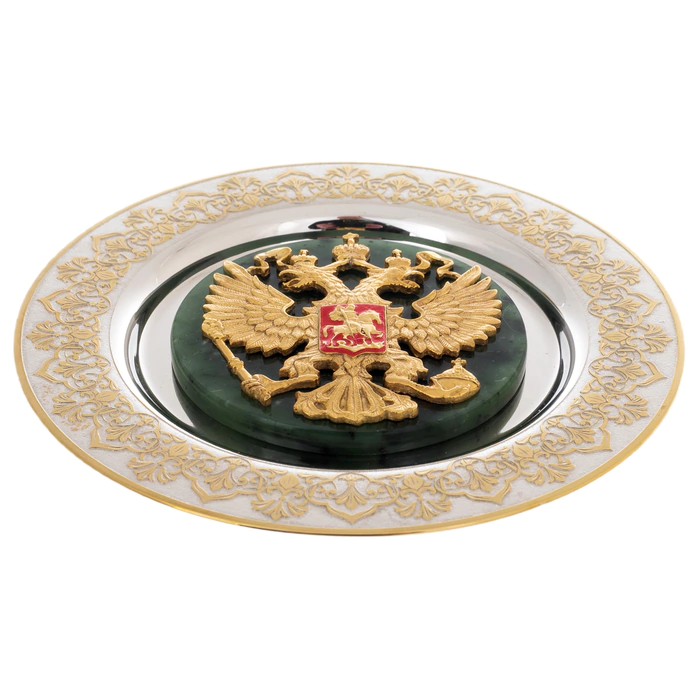 Decorative panel "Coat of Arms of the Russian Federation" small, Zlatoust