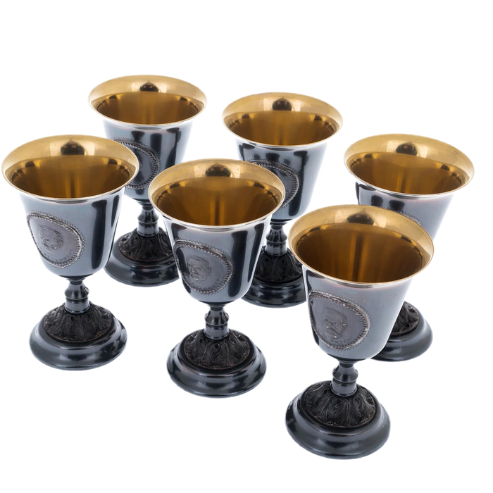 Zheleznodorozhny vodka set for 6 people