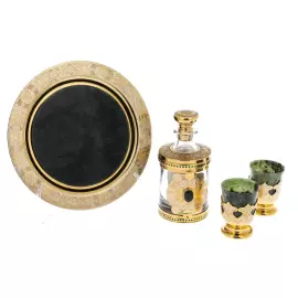 Набор для водки из нефрита на 2 персоны