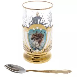 Подстаканник "Рысь" на 1 персону, Златоуст