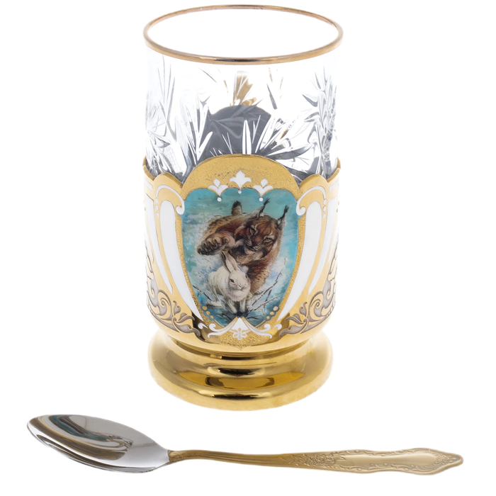Cup holder "Lynx" Zlatoust, for 1 person