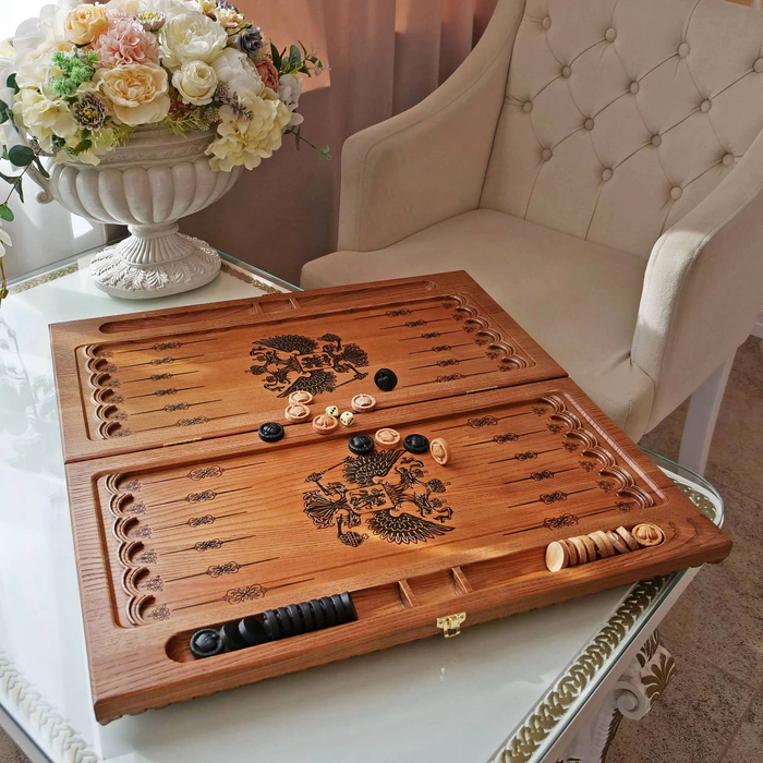 Backgammon from the beech "George the Victorious"