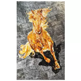 Panels of Karelian birch and amber "Loschad"