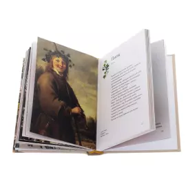 Набор подарочный с книгой, брошью "Ирис" и шелковым платком