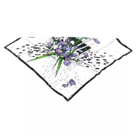 Набор подарочный с книгой, брошью "Ирис" и шелковым платком