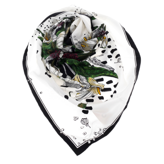 A gift set with a book, a brooch "Ivan da Marya" and a silk handkerchief