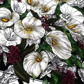 Набор подарочный с книгой, брошью "Иван-да-Марья" и шелковым платком