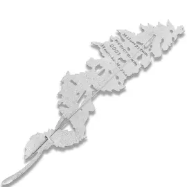 Набор подарочный с книгой, брошью "Иван-да-Марья" и шелковым платком