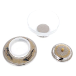 Beluga caviar bowl with silver plating, Zlatoust