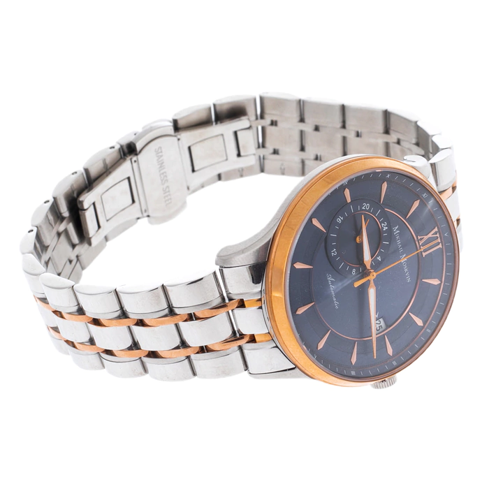 Mikhail Moskvin "Elegance" mechanical wristwatch in silver-blue with a silver strap