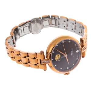Mikhail Moskvin "Elegance" brown Mechanical Wristwatch with gold strap