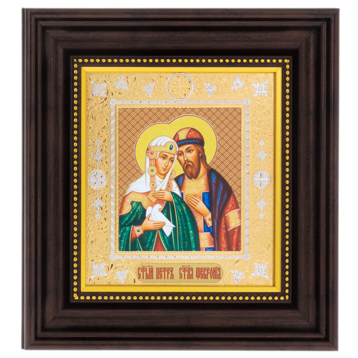 Icon "Peter and Fevronia" Chrysostom