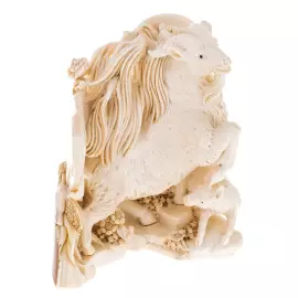 Скульптура из бивня мамонта "Козел и козленок"