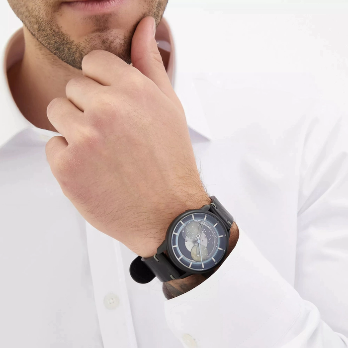 Automatic Mechanical Wristwatch Lincor "Sputnik" black