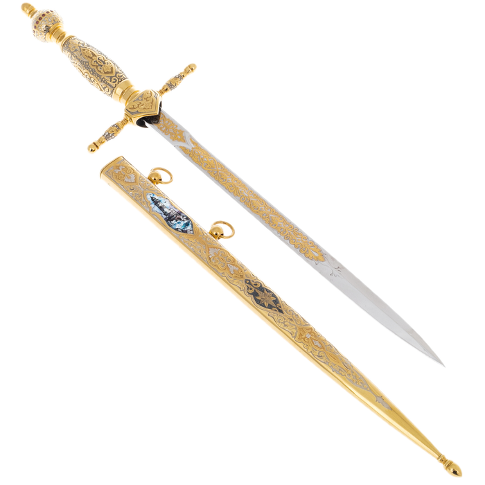 Admiral's cutlass with enamels