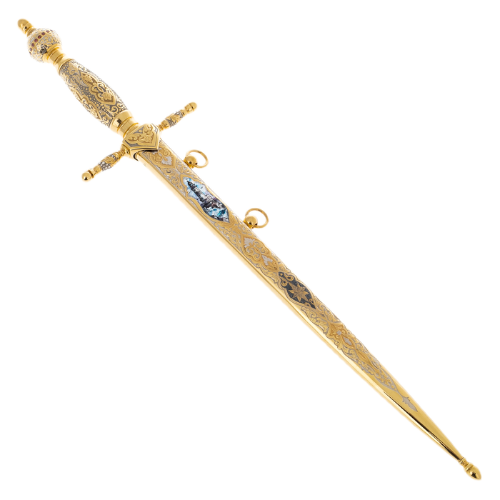 Admiral's cutlass with enamels