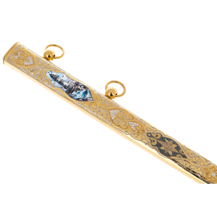 Admiral's cutlass with enamels