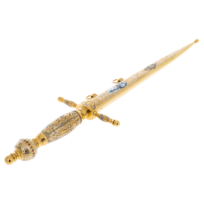 Admiral's cutlass with enamels